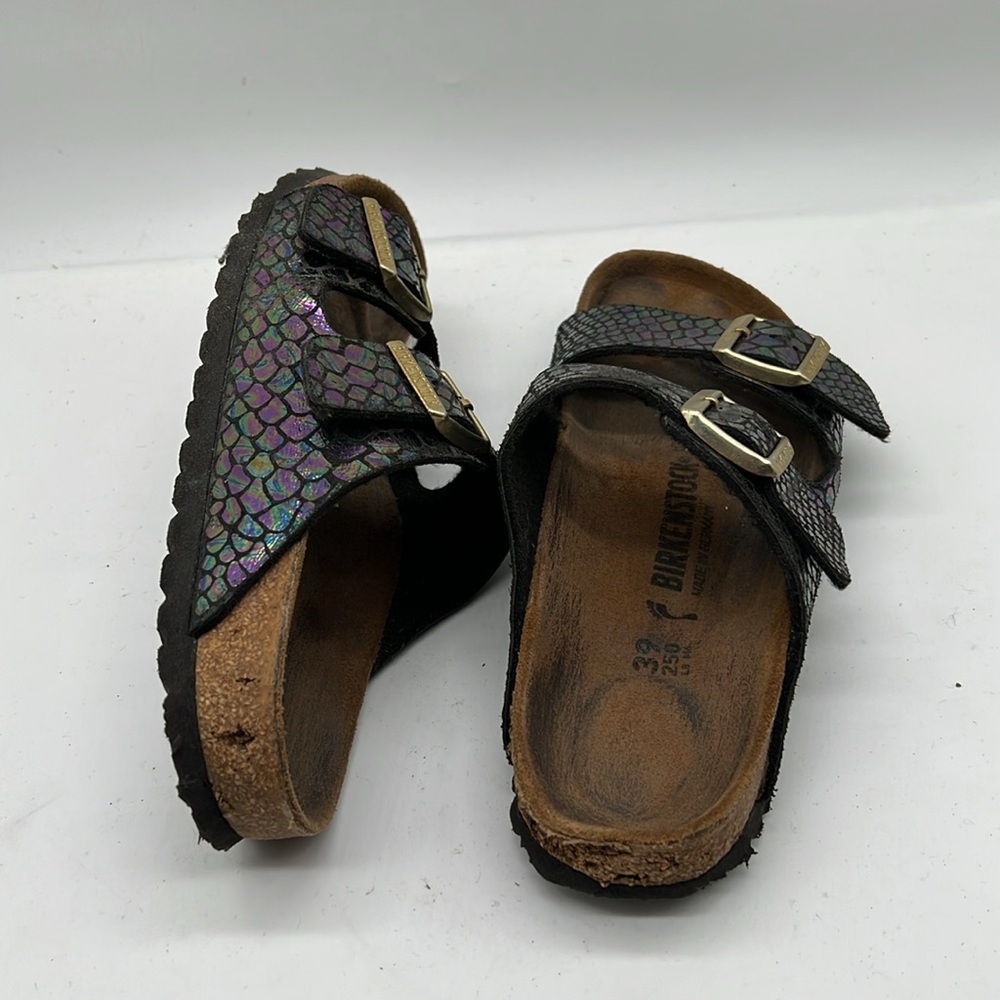 Birkenstock Germany Brown Leather Sandals EU 39 USA 8 - Picture 3 of 10
